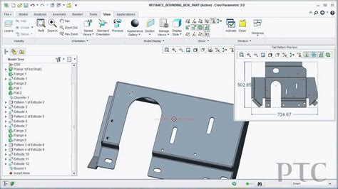 sheet metal drawing in creo|creo sheet metal practice drawing.